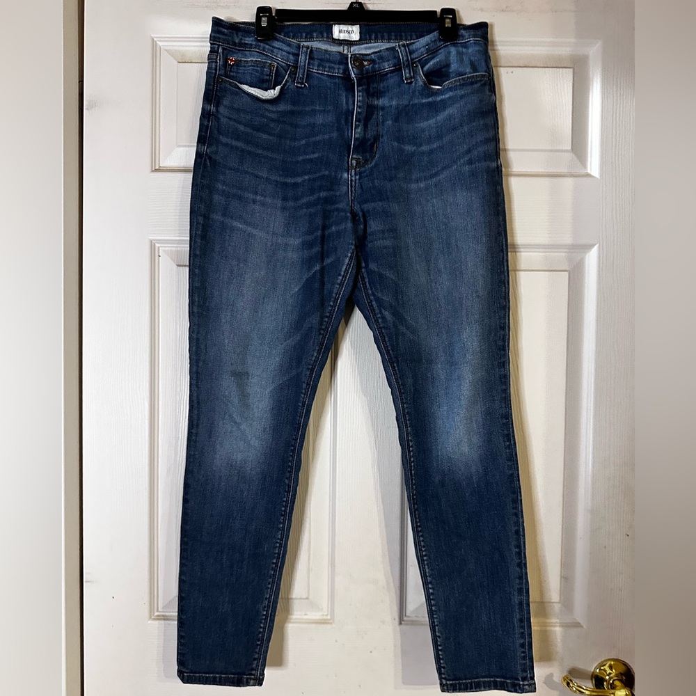 EUC Hudson Krista Super Skinny Jeans Womens Blue Denim Stretch Luxe Soft Size 31